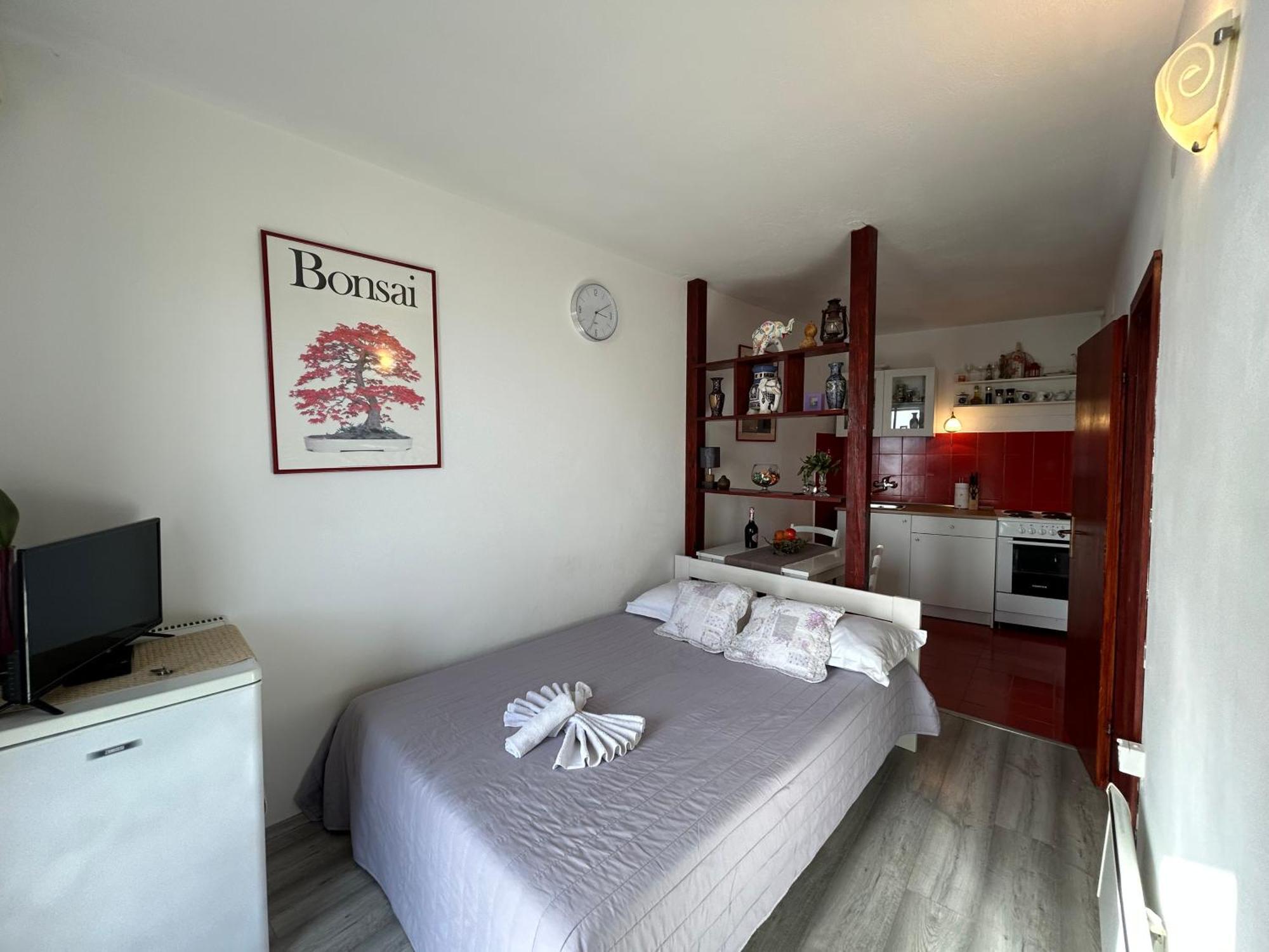 Seafront Studio Apartment+Balcony Podgora Exteriér fotografie